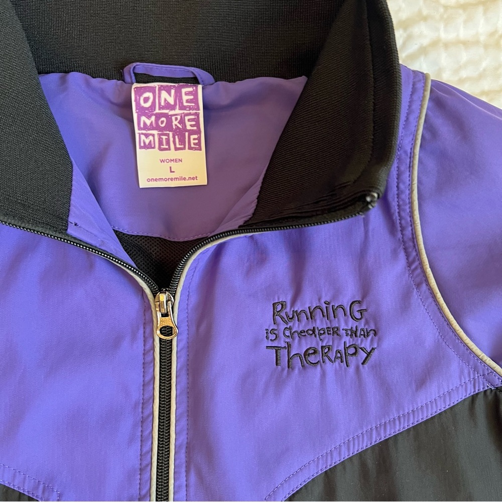 One More Mile- Women’s Running Jacket- Purple- Large